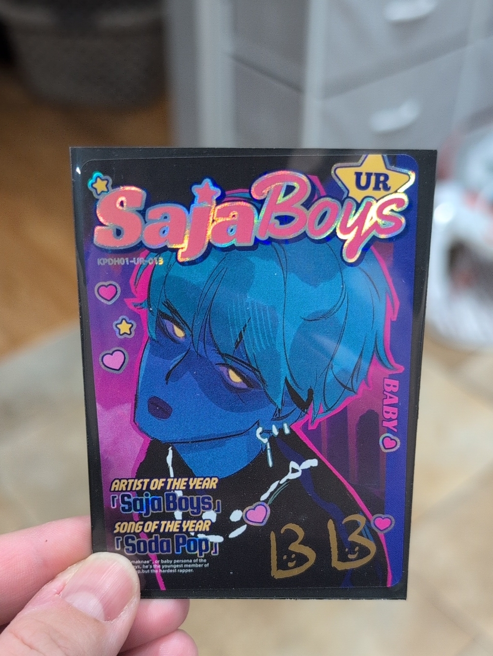 Mint Condition K-Pop Demon Hunters Trading Card UR Saja Boys Baby